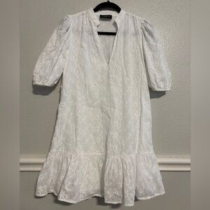 MINKPINK-Revolve White Sadie Broidery Mini Dress size XS